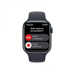 Apple Watch (Series 8) 2022 GPS 41 mm - Alluminio Mezzanotte - Cinturino Sport Nero