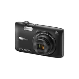 Macchina fotografica - Nikon Coolpix S3600 - Nero + Obiettivo Nikkor 4,5-36,0mm f/3.7-6.6