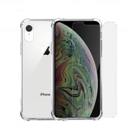 Cover iPhone XR e shermo protettivo - TPU - Trasparente