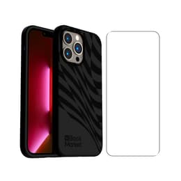 Back Market Cover iPhone 13 Pro e shermo protettivo - 100% biodegradabile - Nero - Motivo Onda