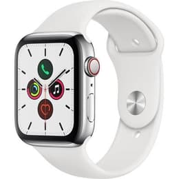 Apple Watch Series 7 (2021) GPS + Cellular 45 mm - Titanio Argento - Cinturino Sport Bianco