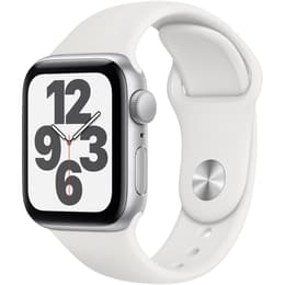 Apple Watch (Series SE) 2020 GPS + Cellular 40 mm - Alluminio Argento - Cinturino Sport Bianco