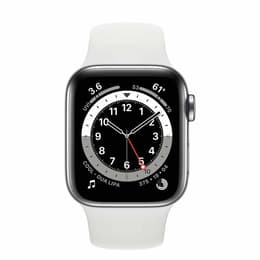 Apple Watch Series 6 (2020) GPS + Cellular 40 mm - Alluminio Argento - Cinturino Sport Bianco