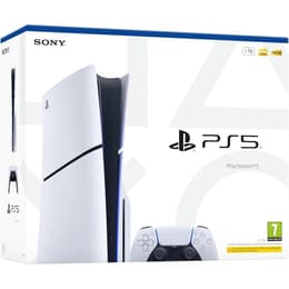 PlayStation 5 1000GB - Bianco Sony PS5 Disc Edition 1TB Console 4K Gaming Ultra HD Blu-Ray Wi-Fi + No