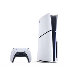 PlayStation 5 1000GB - Bianco Sony PS5 Disc Edition 1TB Console 4K Gaming Ultra HD Blu-Ray Wi-Fi + No