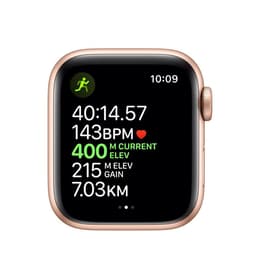 Apple Watch (Series 5) 2019 GPS 40 mm - Alluminio Oro - Cinturino Sport Nero