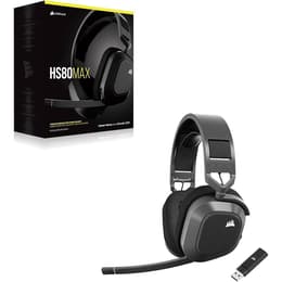 Cuffie riduzione del rumore gaming wired + wireless con microfono Corsair HS80 Max - Nero