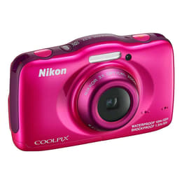 Macchina fotografica compatta CoolPix S32 - Rosa + Nikon Nikkor f/3.3-5.9 30-90mm f/3.3-5.9