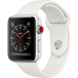 Apple Watch (Series 3) 2017 GPS + Cellular 38 mm - Alluminio Argento - Sport Bianco