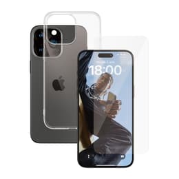 Cover 360 iPhone 15 Pro Max e shermo protettivo - TPU - Trasparente