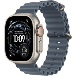 Apple Watch Ultra 3 (2025) GPS + Cellular 49 mm - Titanio Naturale - Cinturino Ocean Blu