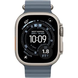 Apple Watch Ultra 3 (2025) GPS + Cellular 49 mm - Titanio Naturale - Cinturino Ocean Blu