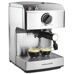 Macchine Espresso Andrew James AJ000683 L - Argento