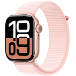 Apple Watch Series 10 (2024) GPS + Cellular 46 mm - Alluminio Oro rosa - Sport loop Rosa