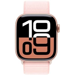 Apple Watch Series 10 (2024) GPS + Cellular 46 mm - Alluminio Oro rosa - Sport loop Rosa