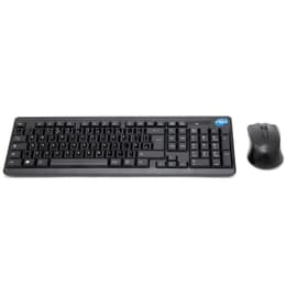 Simpletek Tastiera QWERTY Inglese (UK) wireless Mouse + Keyboard with Stickers 1000 DPI 2.4G Nano reciever