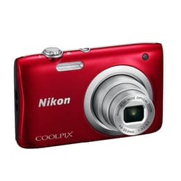 Macchina fotografica compatta Coolpix A100 - Rosso + Nikon Nikon Nikkor Wide Optical Zoom 4,6-23mm f/3.2-6.5 f/3.2-6.5