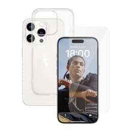 iPhone 15 Pro e shermo protettivo - TPU - Trasparente