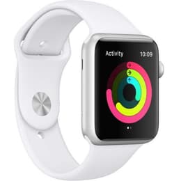 Apple Watch (Series 3) 2017 GPS 42 mm - Alluminio Argento - Sport Bianco
