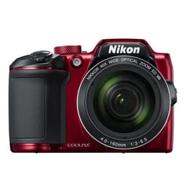 Fotocamera Bridge compatta Coolpix B500 - Rosso + Nikon Nikkor 40X Wide Optical Zoom ED VR 4.0-160mm f/1:3-6.5 f/3–6.5
