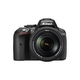 Fotocamera Reflex - Nikon D5300 - Lente nera + Nikkor 18-140 mm