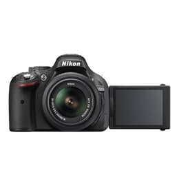 Reflex - Nikon D5200 Nero + obiettivo Nikon AF-S DX Nikkor18-55mm f/3.5-5.6G ED II + AF-S DX VR 55-200 mm f/4-5.6 G IF ED