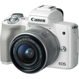 Macchina fotografica ibrida EOS M50 - Bianco + Canon Canon Zoom Lens EF-M 15-45mm f/3.5-6.3 IS STM f/3.5-6.3