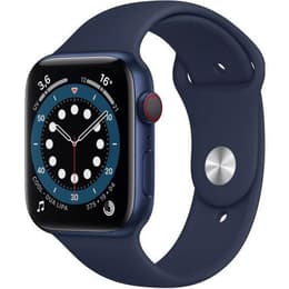 Apple Watch (Series 6) 2020 GPS + Cellular 44 mm - Alluminio Blu - Loop in maglia milanese Blu