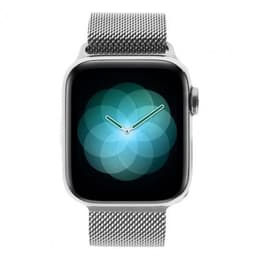Apple Watch (Series 4) GPS + Cellular 40 mm - Acciaio inossidabile Argento - Maglia milanese Argento