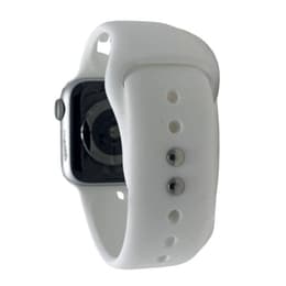 Apple Watch (Series 4) 2018 GPS + Cellular 44 mm - Acciaio inossidabile Argento - Cinturino Sport Bianco