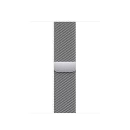 Apple Watch Series 8 (2022) GPS + Cellular 41 mm - Acciaio inossidabile Argento - Loop in maglia milanese Grigio