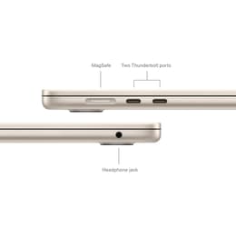 MacBook Air 15" (2024) - Apple M3 con CPU 8-core e GPU 10-Core - 8GB RAM - SSD 256GB - AZERTY - Francese