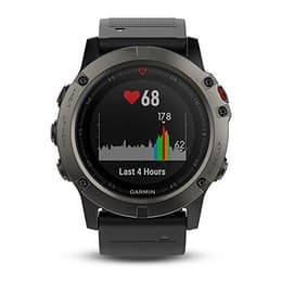 Smart Watch Cardio­frequenzimetro GPS Garmin Fēnix 5X Saphire - Nero