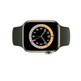 Apple Watch (Series 6) 2020 GPS + Cellular 44 mm - Acciaio inossidabile Oro - Cinturino Sport Verde