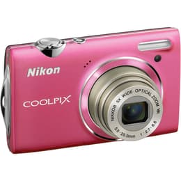 Macchina fotografica compatta Coolpix S5100 - Rosa opaco + Nikon Nikon Nikkor 5x Wide Optical Zoom VR 5,0-25,0mm f/2.7-6.6 f/2.7-6.6