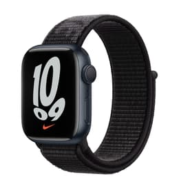 Apple Watch (Series 7) 2021 GPS 41 mm - Alluminio Mezzanotte - Nike Sport poop Nero