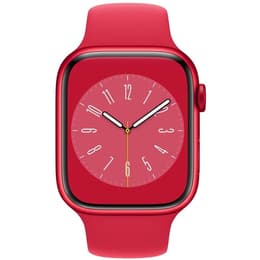 Apple Watch (Series 8) 2022 GPS 41 mm - Alluminio Rosso - Cinturino Sport Rosso