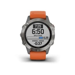 Smart Watch Garmin Cardiofrequenzimetro GPS Fenix 6 Saphire Titane - Grigio