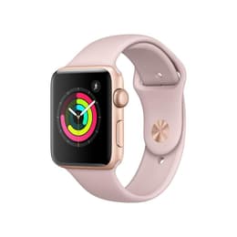 Apple Watch (Series 3) 2017 GPS 42 mm - Alluminio Oro - Cinturino Sport Rosa