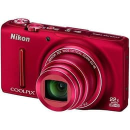 Macchina fotografica compatta CoolPix S9500 - Rosso + Nikon Nikkor 22X Wide Optical Zoom ED VR 25-550mm f/3.4-6.3 f/3.4-6.3
