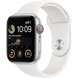 Apple Watch Series SE 2 (2022) GPS + Cellular 44 mm - Alluminio Argento - Cinturino Sport Bianco