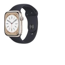 Apple Watch (Series 8) 2022 GPS 45 mm - Alluminio Galassia - Cinturino Sport Nero