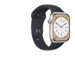 Apple Watch (Series 8) 2022 GPS 45 mm - Alluminio Galassia - Cinturino Sport Nero