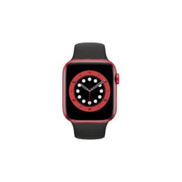 Apple Watch (Series 6) 2020 GPS 44 mm - Alluminio Rosso - Cinturino Sport Nero