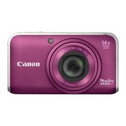 Macchina fotografica compatta PowerShot SX210 IS - Viola/Grigio + Canon Canon Zoom Lens 28-392 mm f/3.1-5.9 f/3.1-5.9