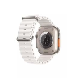 Apple Watch Ultra (2022) GPS + Cellular 49 mm - Titanio Titanio naturale - Cinturino Ocean Bianco