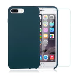 Cover iPhone 7 Plus/8 Plus e 2 schermi di protezione - Silicone - Alzavola