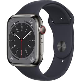 Apple Watch (Series 8) 2022 GPS + Cellular 45 mm - Acciaio inossidabile Grigio - Cinturino Sport