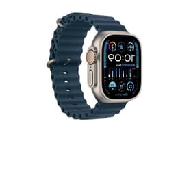 Apple Watch Ultra 2 (2023) GPS + Cellular 49 mm - Titanio Titanio naturale - Cinturino Ocean Blu
