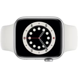 Apple Watch Series 6 (2020) GPS + Cellular 44 mm - Alluminio Argento - Cinturino Sport Bianco